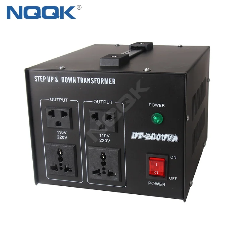 昇降圧コンバーター DT-2000VA、2000VA 昇降圧トランス 220Vから110Vへ