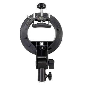 E052 Short S-type Bracket Holder With Handle Grip for Camera Photo Studio Flash Light Suitable detail image