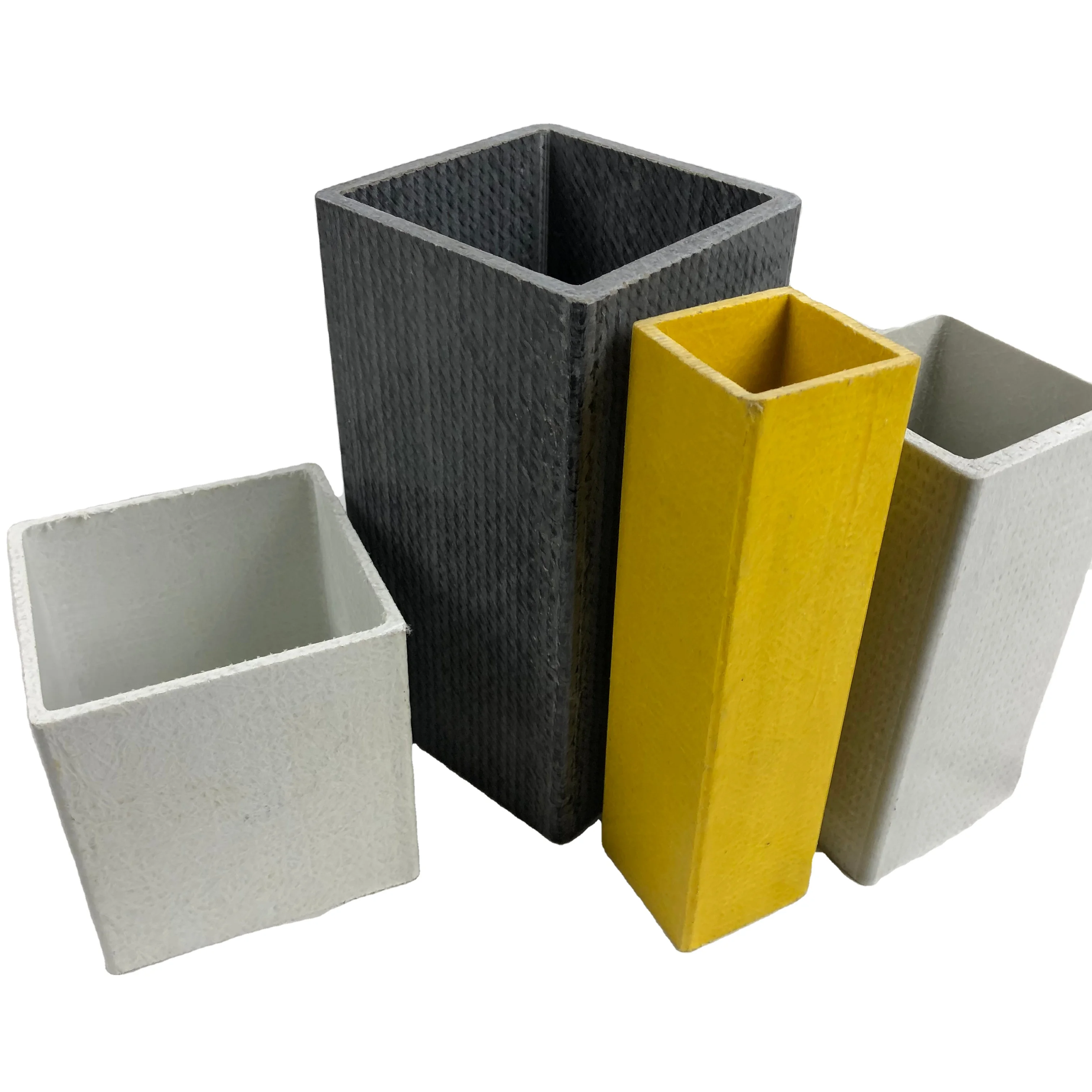 FRP Profile New Composite square Tube Glass Fiber Excellent Electrical Insulation Side Management