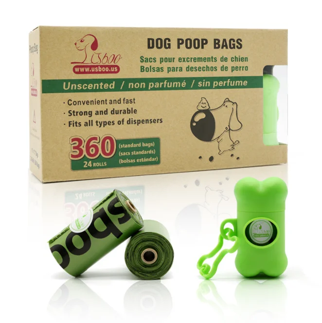 Fully Compostable Disposable Poo Bag Customized Pet Biodegradable Corn ...