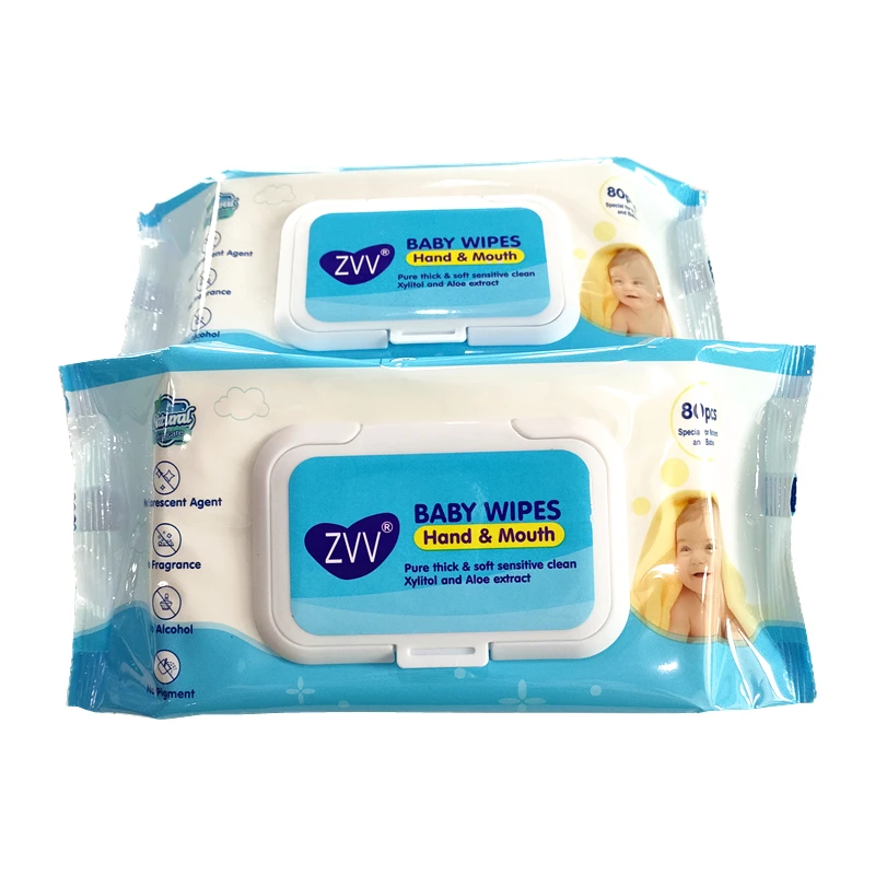 ZVV Brand Free Sample Baby Wipes  Disposable Portable Cleansing Disposable Skin Care Baby Wet Wipes