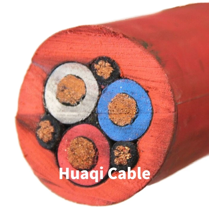 Huaqi UGFP UGEFP UGEFHP EPR 6/10kV  Insulated CPE Mining Shield Shielding Tunneling Boring Machine TBM Rubber electrical Cable