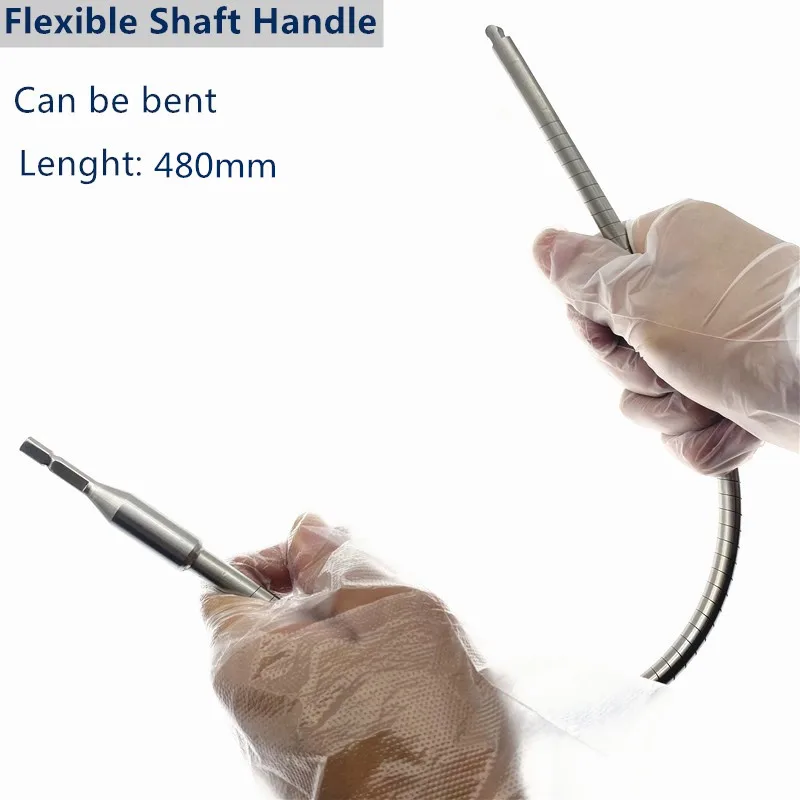 Flexible Reamer and Flexible Reamer Quick Coupling Flexible Shaft Handle Medullary Cavity Soft Expansion Hollow Reamer 13