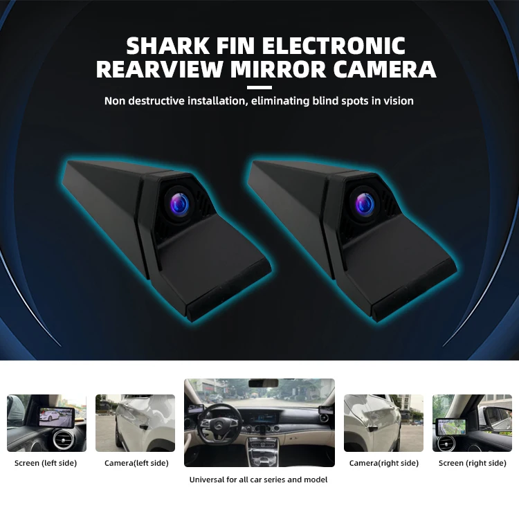 BSD Blind Spot Left Right 2 Side Multi Camera System DVR Backup Rearview Mirror Car Rear Monitor Car Side Mirror Camera for Car manufacture