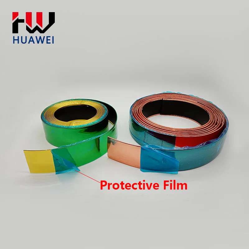 HUAWEI на заказ матовая золотистая пластиковая круглая кромка из ПВХ декоративная лента, клейкая кромка, самоклеящаяся лента, отделочная лента