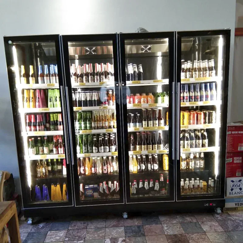 Refrigerators Drink Display showcase Sub zero Wine and Beer Self Service Alcohol Fridge