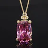 Gold dried rose pendant with Chopin chain