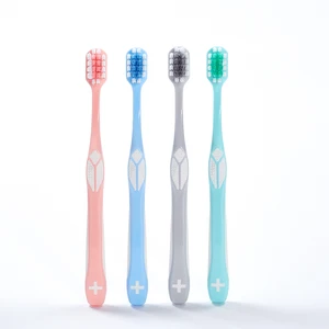 4-Pack Soft Bristled Biodegradable Disposable Toothbrush Set High-End Wide Head Design for Adults