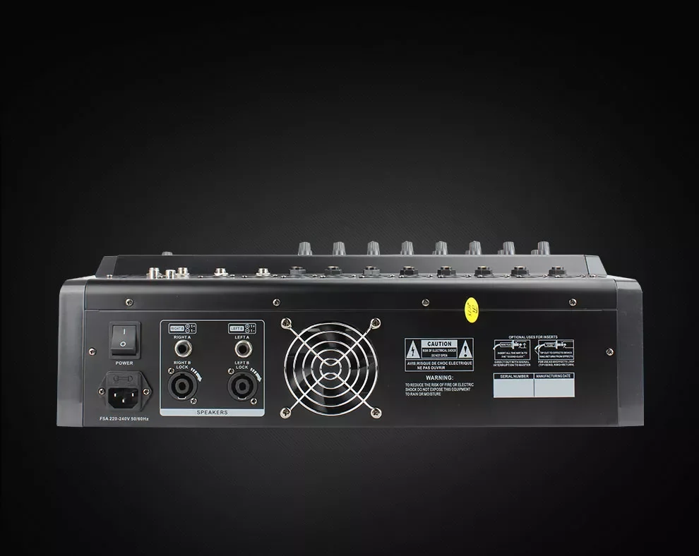 PMX808D Professional DJ Console - 8 Channel Power Mixer