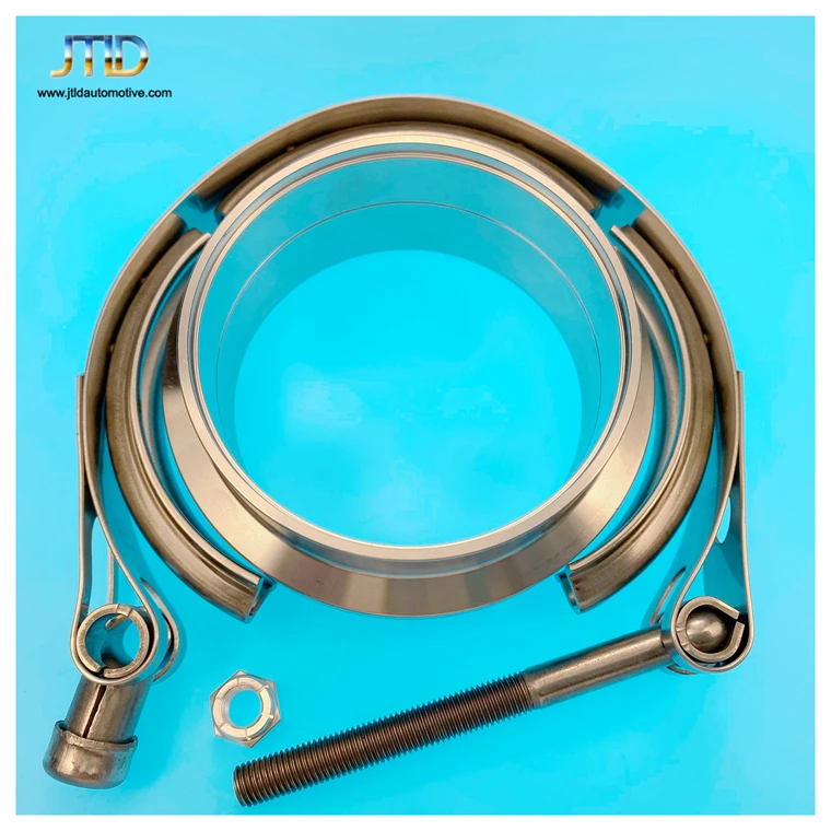 Collier De Serrage En V 1,5 à 6 Pouces Acier Inoxydable 304 - Réparation Échappement Robuste (Collier Uniquement)