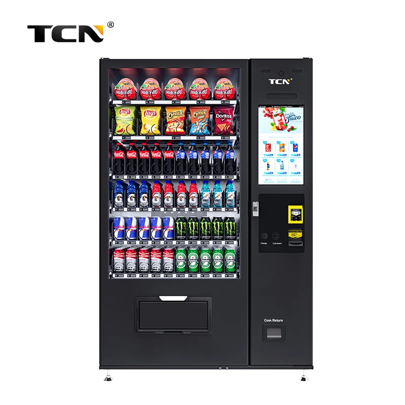TCN Self-Service Automatic Touch Screen Drink Snack Vending Machine Europe