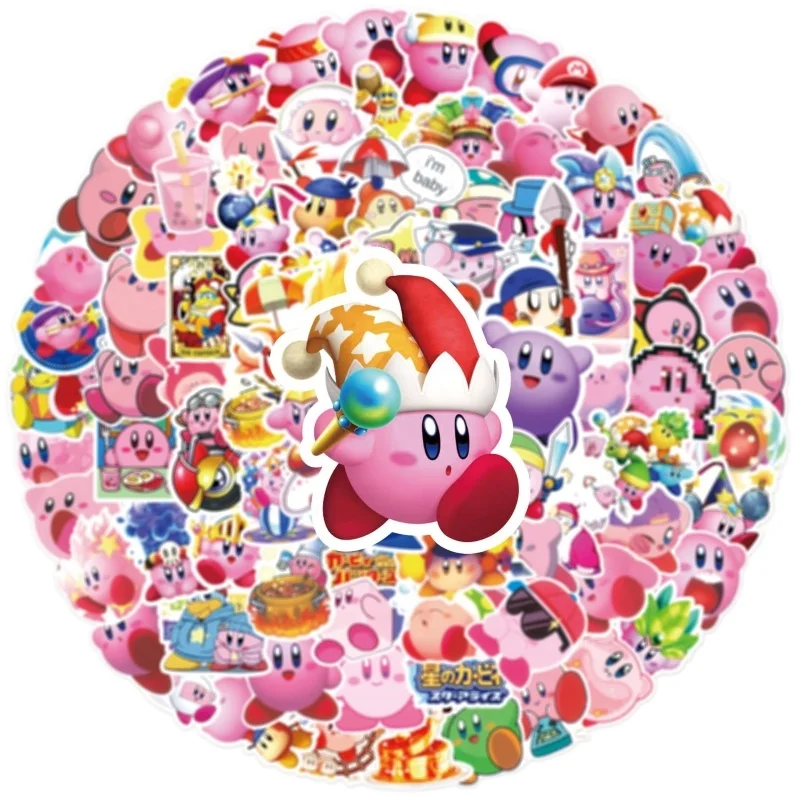 Kirby Matte Vinyl Sticker Water Bottle Sticker Kirby Laptop Decal 