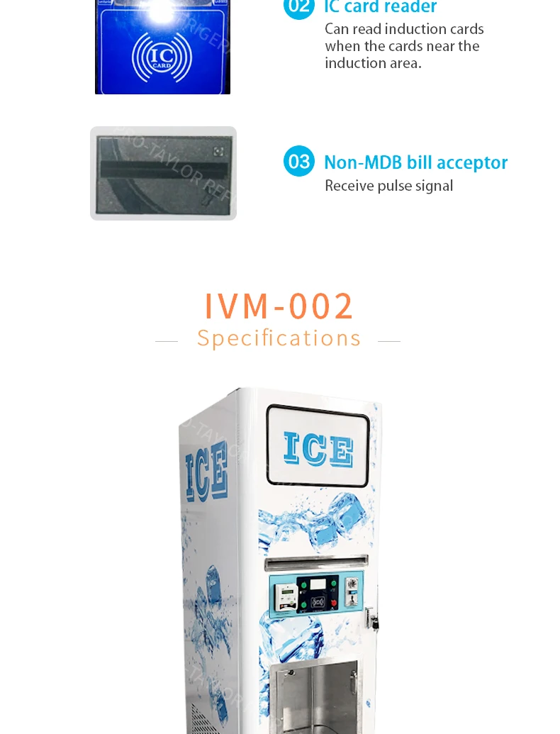 Commercial Bagged Ice Vending Machine Automatic Pure Ice Cube Bagging