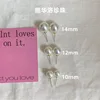Swarovski Crystal Pearl Stud Earrings 925 Silver (14MM)