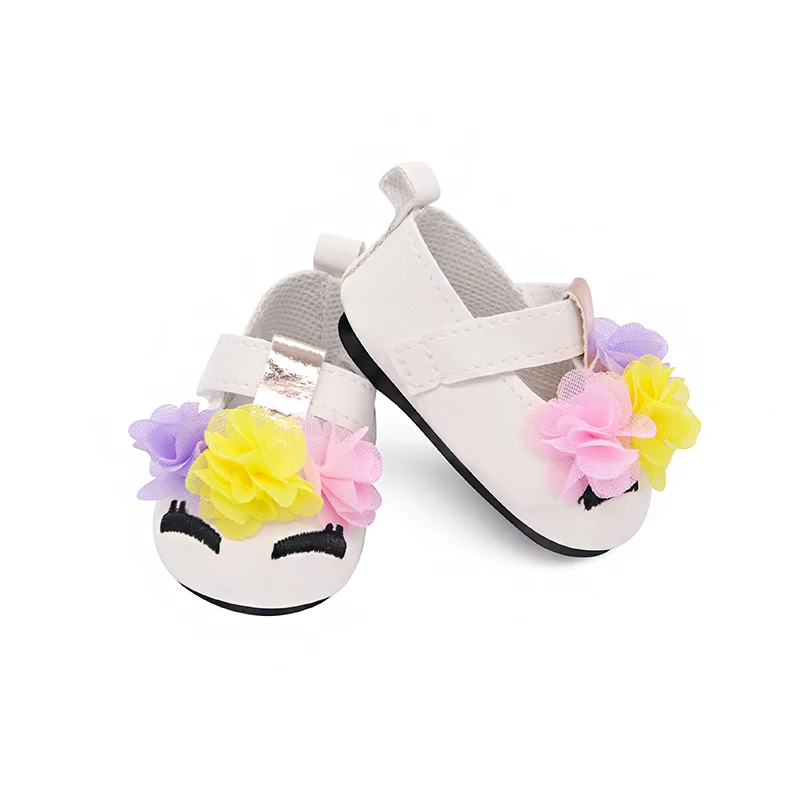 Amazon продает Новый 18 дюймов американская кукла цветок кожаные ботинки, для бровей, обувь