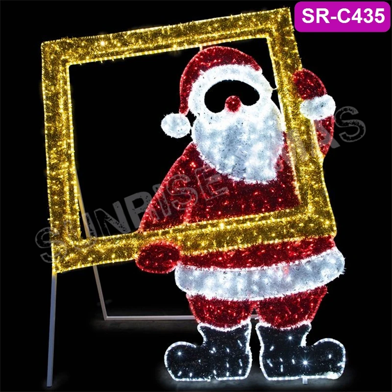 Design Large LED Lighting Outdoor and Indoor Decorations Christmas Halloween Festival Photo Shoot 2D Selfie Motif Light