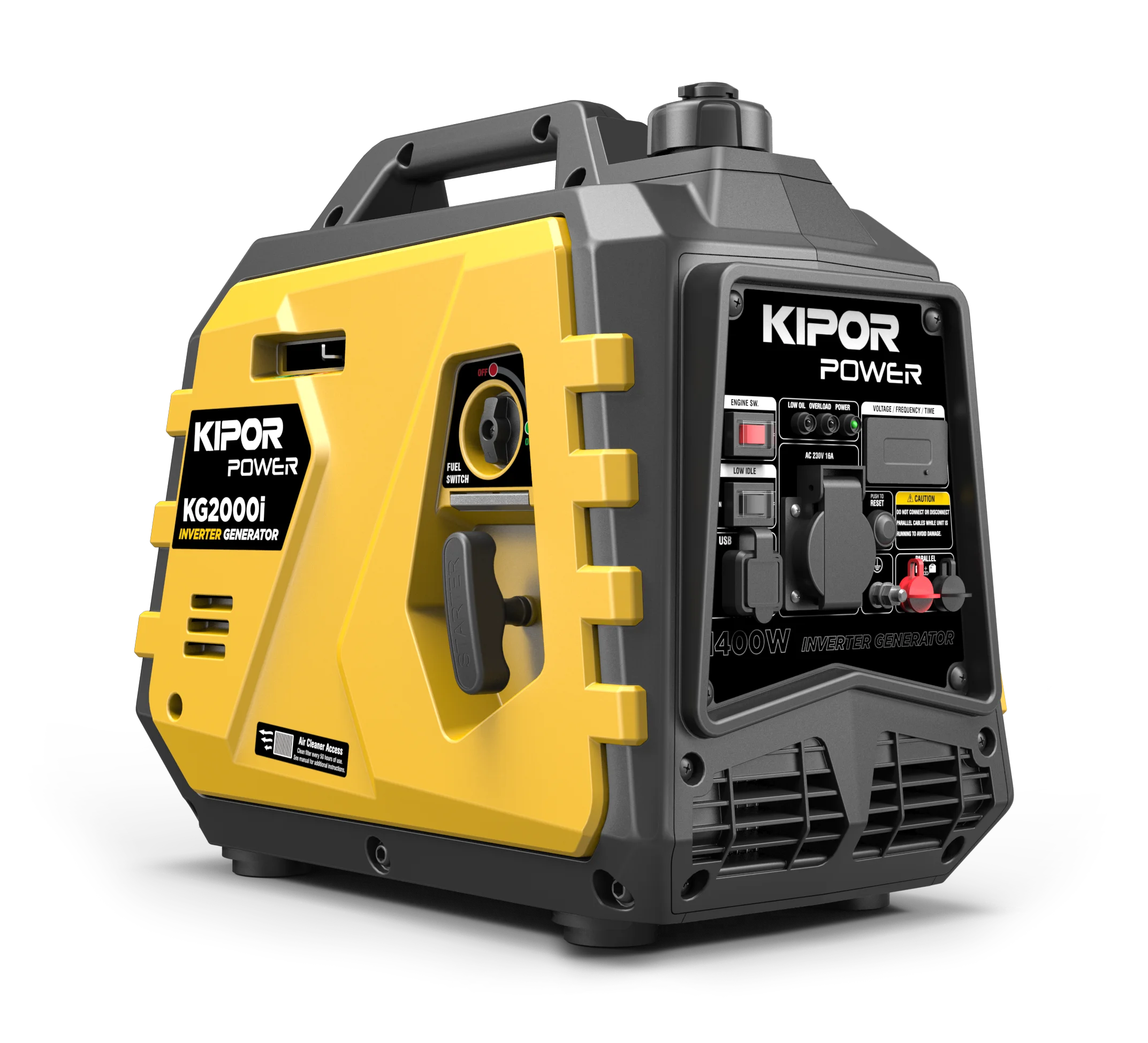 KIPOR 2000 Watt Gasoline Inverter Generator - Super Quiet