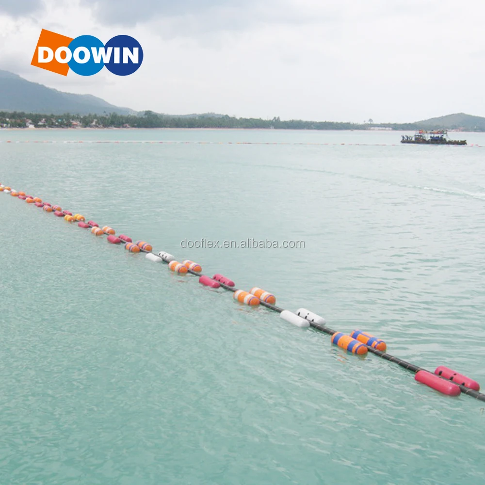 High Quality PVC Floating Pontoon Pipeline Floater Twin Inflatable Cable Floats for Pipeline Installation