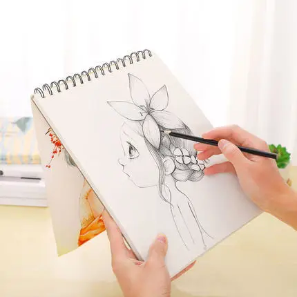 Buy A4 Sketch Book SpiralBound A4 Universal Artist Sketch Paper Pad Artist  Sketch Book Watercolor Paper Notepad For Painting Drawing Diary Creative  Gift for Kids Online at desertcartINDIA