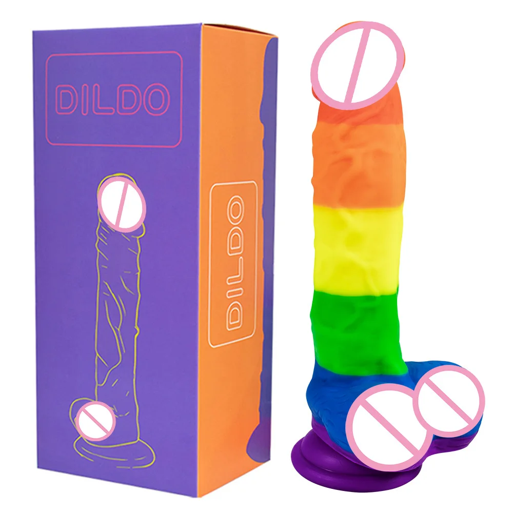 Big Rubber Rainbow Soft Jelly Women's Dildo Suction Cup Anal Realistic  Penis Masturbator For Lesbian Dildo G-spot Sex Toys - Buy Rainbow Dildos,Jelly  Dildo,Lesbian Dildo Product on Alibaba.com