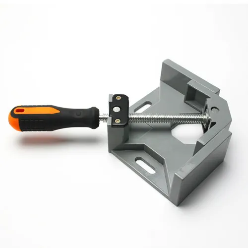 TEBAK Aluminium Single/Double Handle 90 Degree Woodworking Clamp Photo Frame Corner Clip Right Angle Clamp