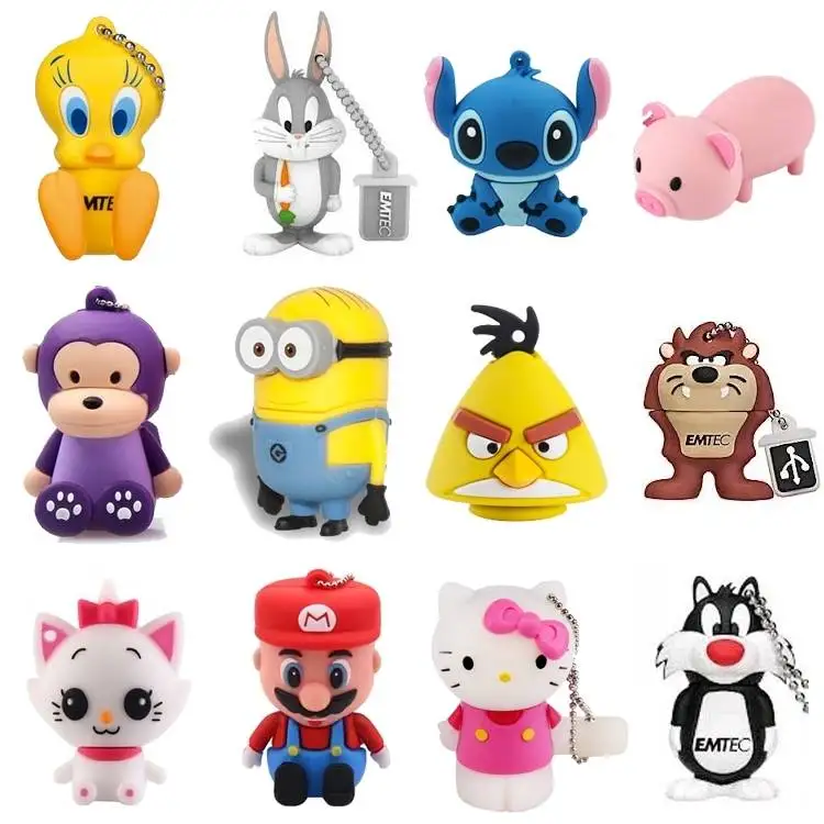 Custom 3D Cle USB Pendrive Silicon PVC USB Flash Drive Memoria USB 4GB 8GB 16GB 32GB Personalized Soft Rubber Memory Stick
