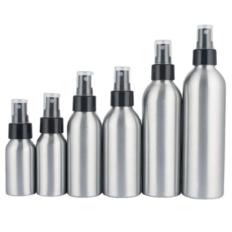 custom 50ml 80ml 100ml 200ml 500 ml aerosol room cosmetic perfume mini hair oil sprayer bottles aluminum spray bottle with pump