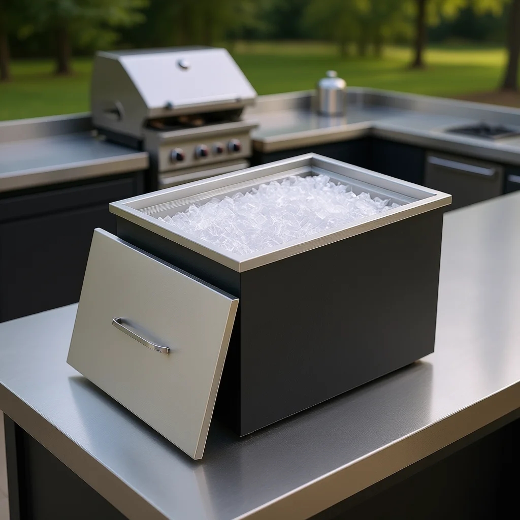 Ice Cooler 21L X 17W X 18H Stainless Steel Commercial Kitchen