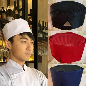 Waiter Catering Restaurant Bread Baking Kitchen Pirate Chef Hat Work Cap-Cotton Comfortable Customizable Color & Logo Unisex