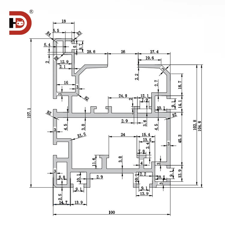 product 100127 triple speed heavy duty extruded industrial aluminum profile 381 pitch double speed bs30 c212a carbon steel chain-3