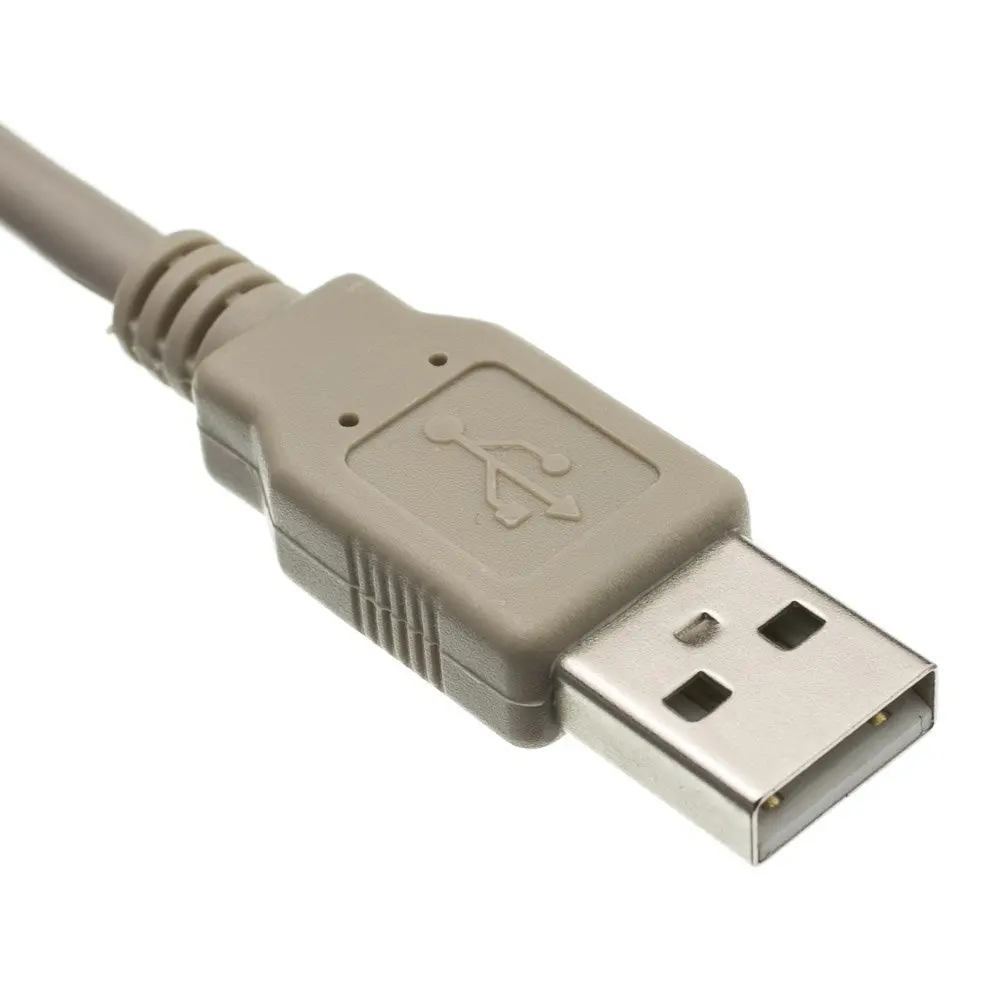 Кабель XANUAN для компьютерного сканера, высокоскоростной кабель USB 2,0 типа А Папа-B папа для принтера Brother HP Canon Lexmark Epson Dell, 6 футов