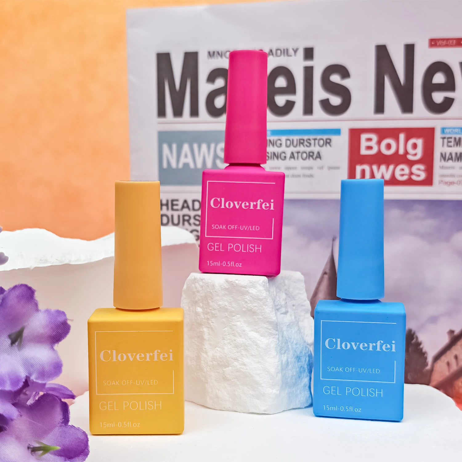 15ml Custom Logo Nail Uv Gel Polish Set Supplies Uv Gel Nail Polish Kit Jelly Cover Pink Gel Nail Polish Set