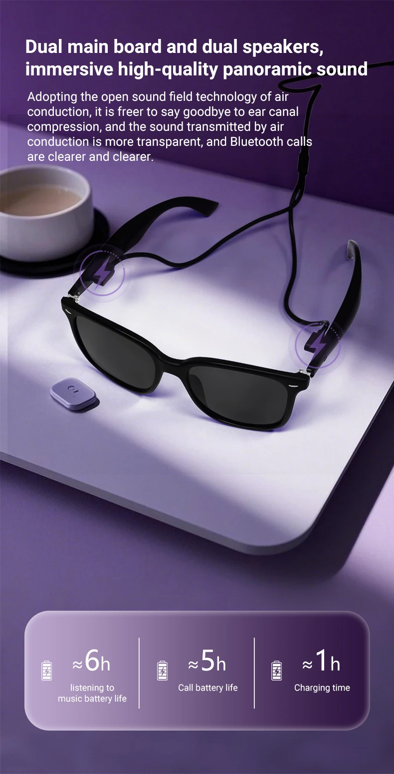 Chinese factory supplier supply 2025 Gy500 Fashion Ai Translator Sunglasses Wireless Smart Wearable Headset Uv400 Lens Audio Glasses For Women Man - Buy Smart Wearable Headset ai Glasses private Mold Smart Glasses bluetooth Glasses Ai Smart Translation Wireless Audio Glasses uv400 Lens Smart Wearable Headset