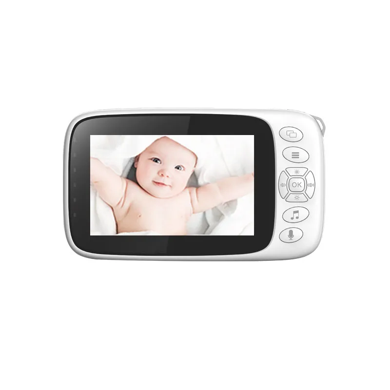 4.3 inch lcd display wireless night vision nightlights temperature nanny camera video baby monitor wholesale