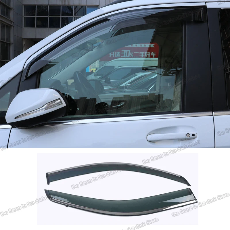 Acrylic Car Window Rain Shield Visor for Mercedes benz Vito 2015 2016 ...