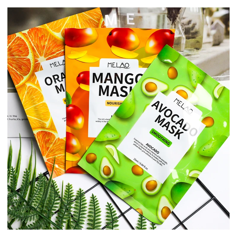 100% натуральные органические фрукты витамин C маска для лица увлажняющая Антивозрастная маска для лица маска для ухода за кожей лица для женщин