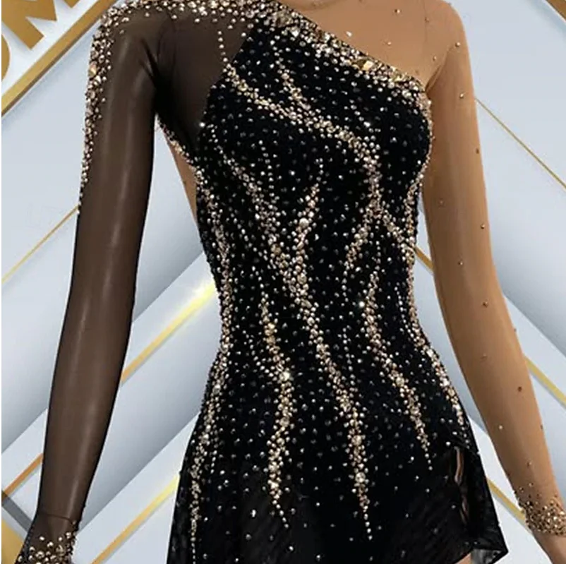 black ice dance dress Black Cotton Mid Calf Dress Socks