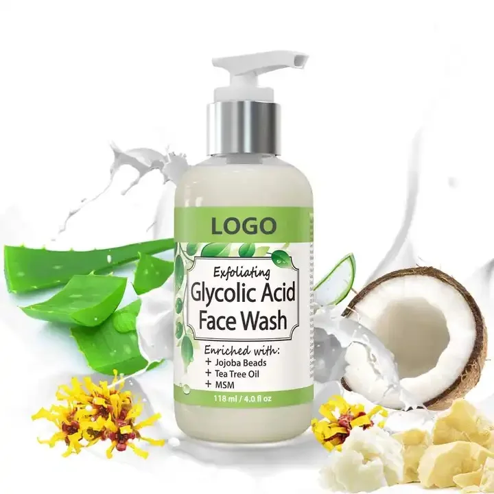 Private Label Glycolic Acid Face Cleanser Exfoliating Gel Face Wash Buy Custom Face Wash Oem