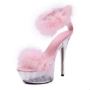 Wholesale Nightclub Exotic Pole Dance Shoes 15cm Model Catwalk Sexy Exotic  Pole Dancing Sandals