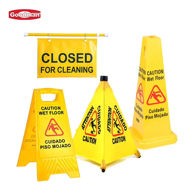 Customized color foldable PP safety caution board plastic warning sign no parking sign wet floor sign