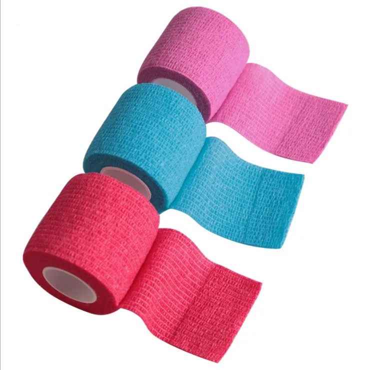 Custom Print Hospital Grade Sports Wound Support Self Adhesive Wrap Cohesive Elastic Bandage