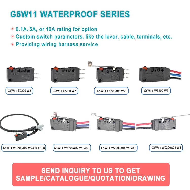 Waterproof Snap Action Replace Interrupteur Microswitch 5A 250v Switch Micro 230V 250A C