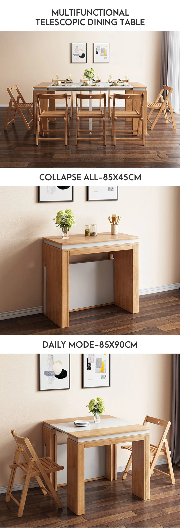 collapse dining table