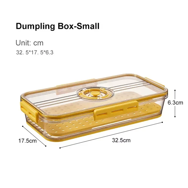 Factory Hot Selling Food Grade PET Plastic Transparent Thickened Timekeeping Frozen Organizer Box Refrigerator Storage Box manufacture