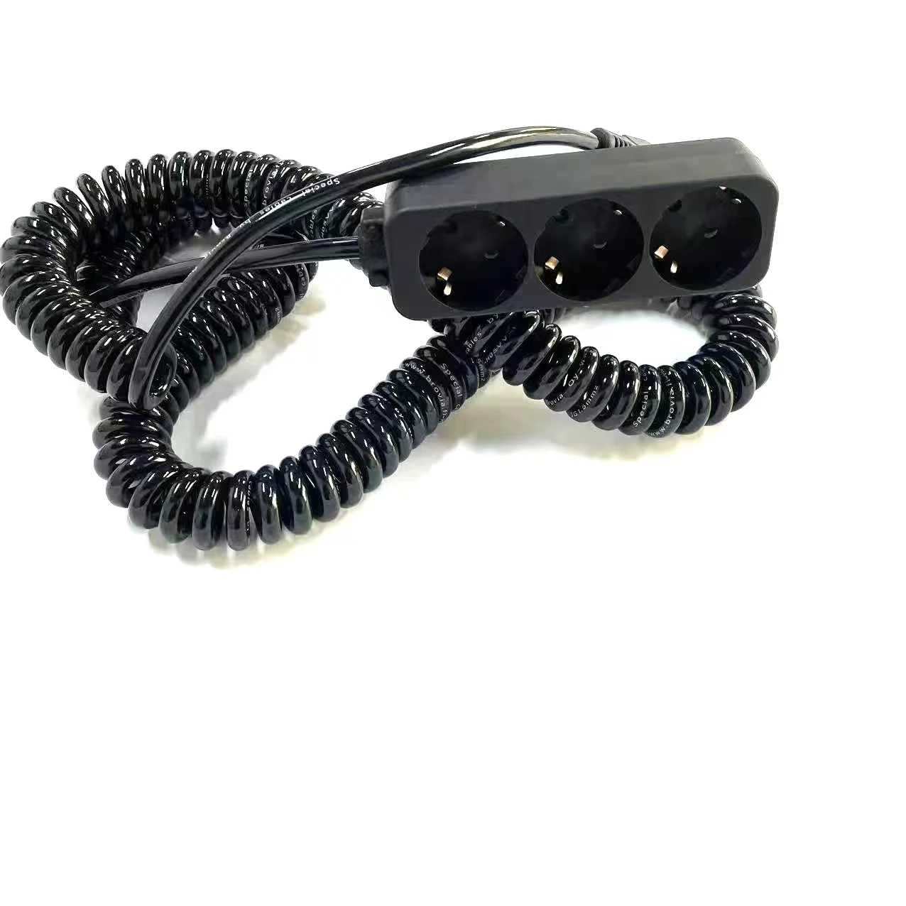 Power Strips Extension Cord 3 Outlets Pvc Cables EU Plug Power Cord China 220 Volt Surface Mount Power Strip 10 Ft Cord