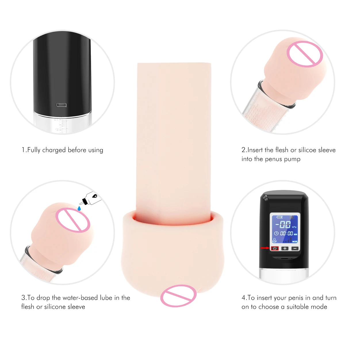 Electric Penis Pump USB Automatic Pennis Enlargement Vacuum Pumps Male  Masturbator Enhancer Sex Toys Product for man| Alibaba.com