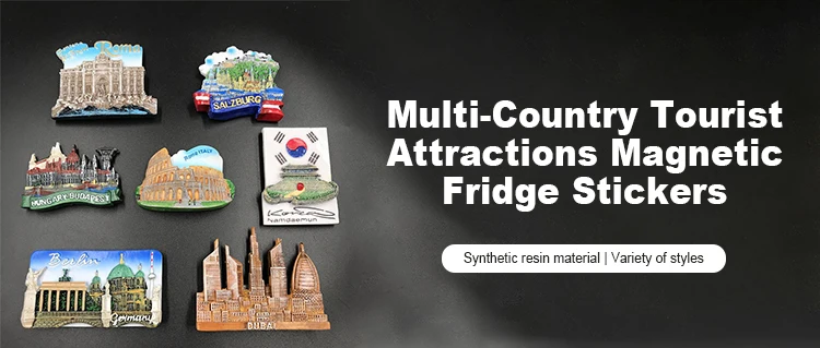 Customized Popular Locker Magnet,3d Souvenir City Metal Refrigerator ...