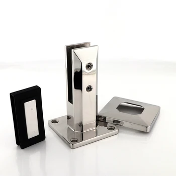 304 Stainless Steel Glass Clamp for Railing PC Water Hardware for Stairs Pool