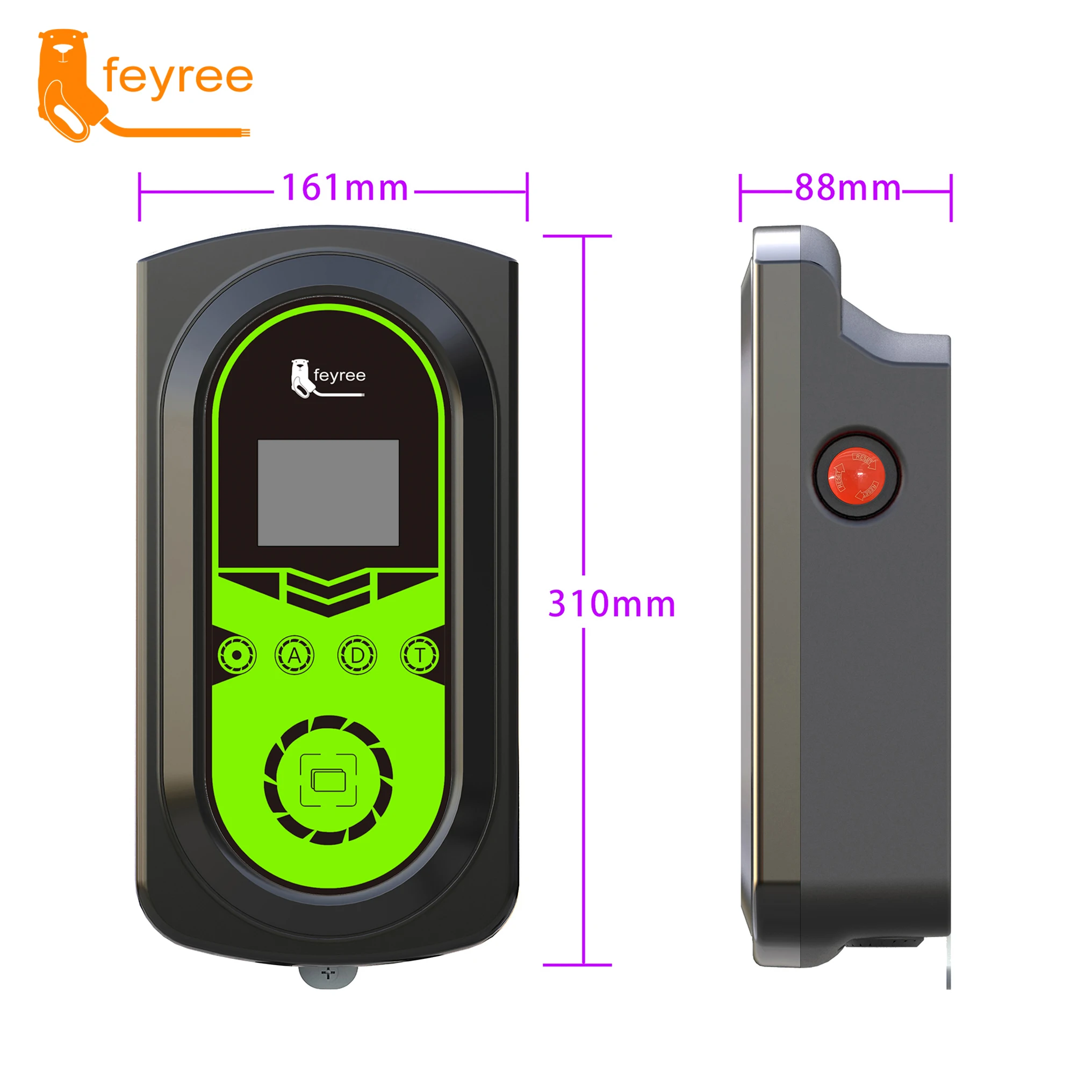 Feyree Wallbox Ev Charger Dlb Type 1 J1772 Ev Charger Commercial