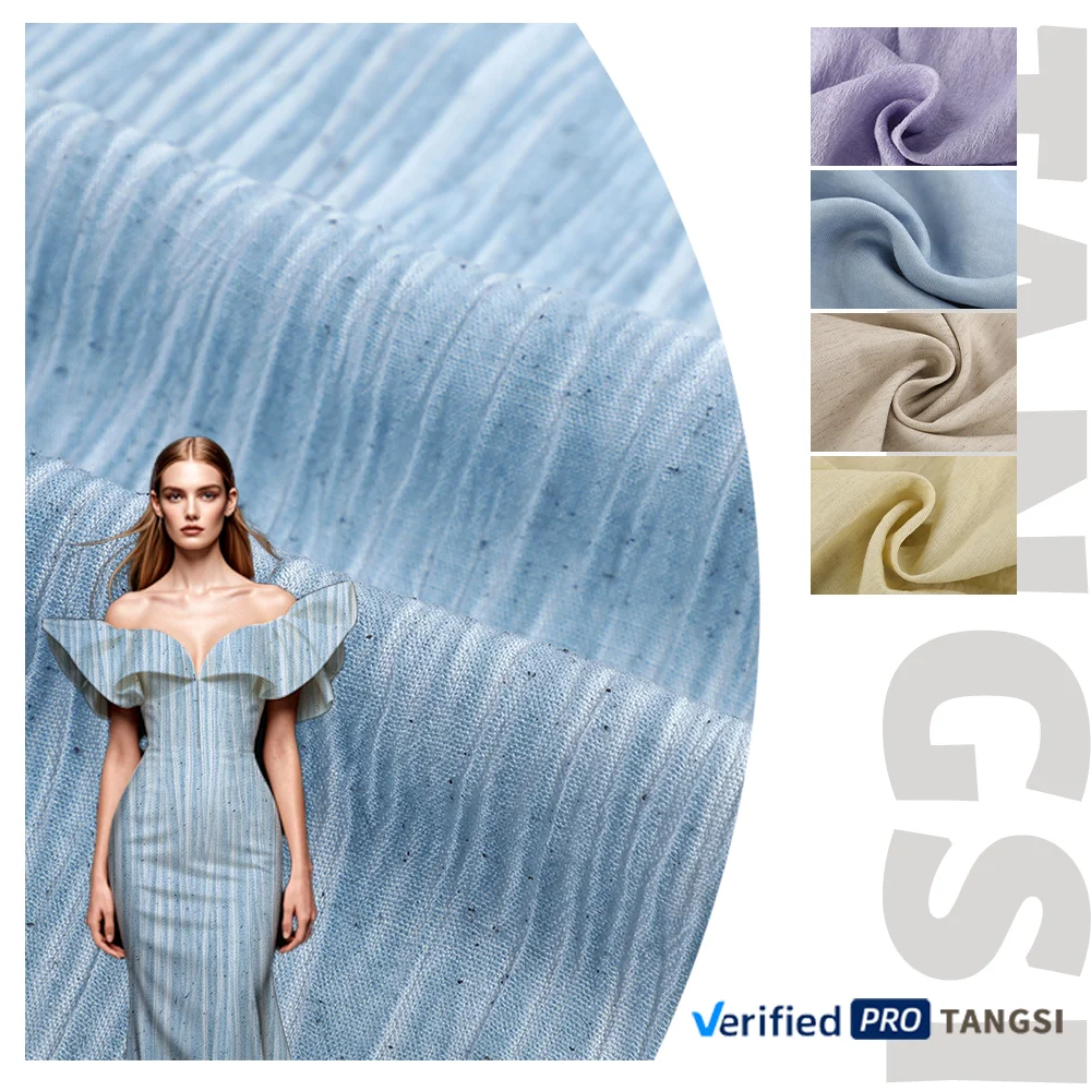 Direct Factory Wholesale High Quality 100% Rayon Fabric Organic Beautiful Fashion Plain Dyed Weave for Garments Dresses Girls